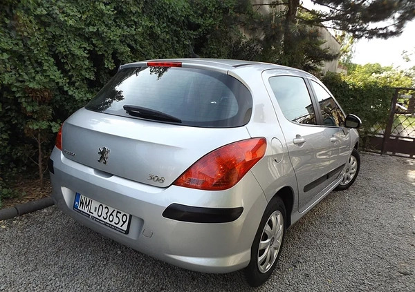 Peugeot 308 cena 10900 przebieg: 121000, rok produkcji 2007 z Raciąż małe 211